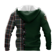 Innes Dress Tartan Hoodie - Lion Rampant And Celtic Thistle Style