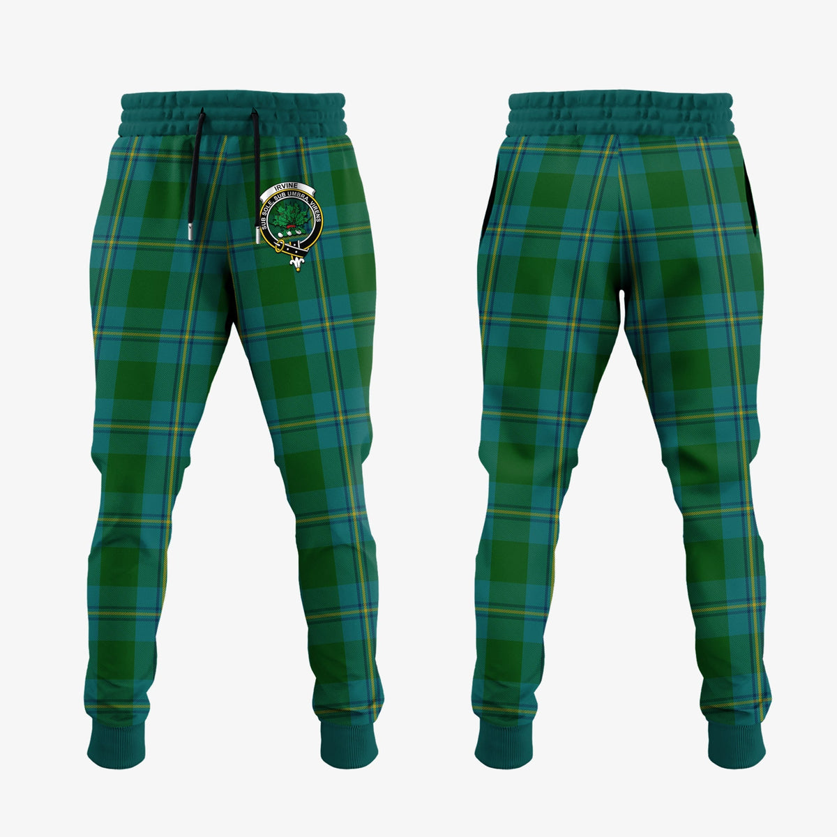 Irving Of Bonshaw Tartan Crest Jogger Sweatpants