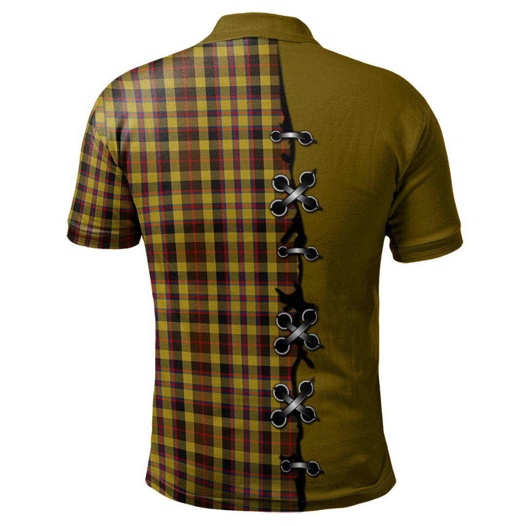 Jardine Tartan Polo Shirt - Lion Rampant And Celtic Thistle Style