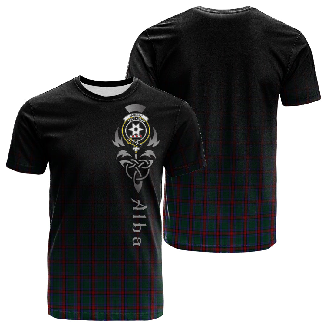 Jardine Dress Tartan Crest T-shirt - Alba Celtic Style