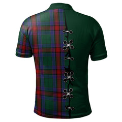 Jardine Dress Tartan Polo Shirt - Lion Rampant And Celtic Thistle Style