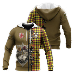 Jardine Modern Tartan Hoodie - Lion Rampant And Celtic Thistle Style