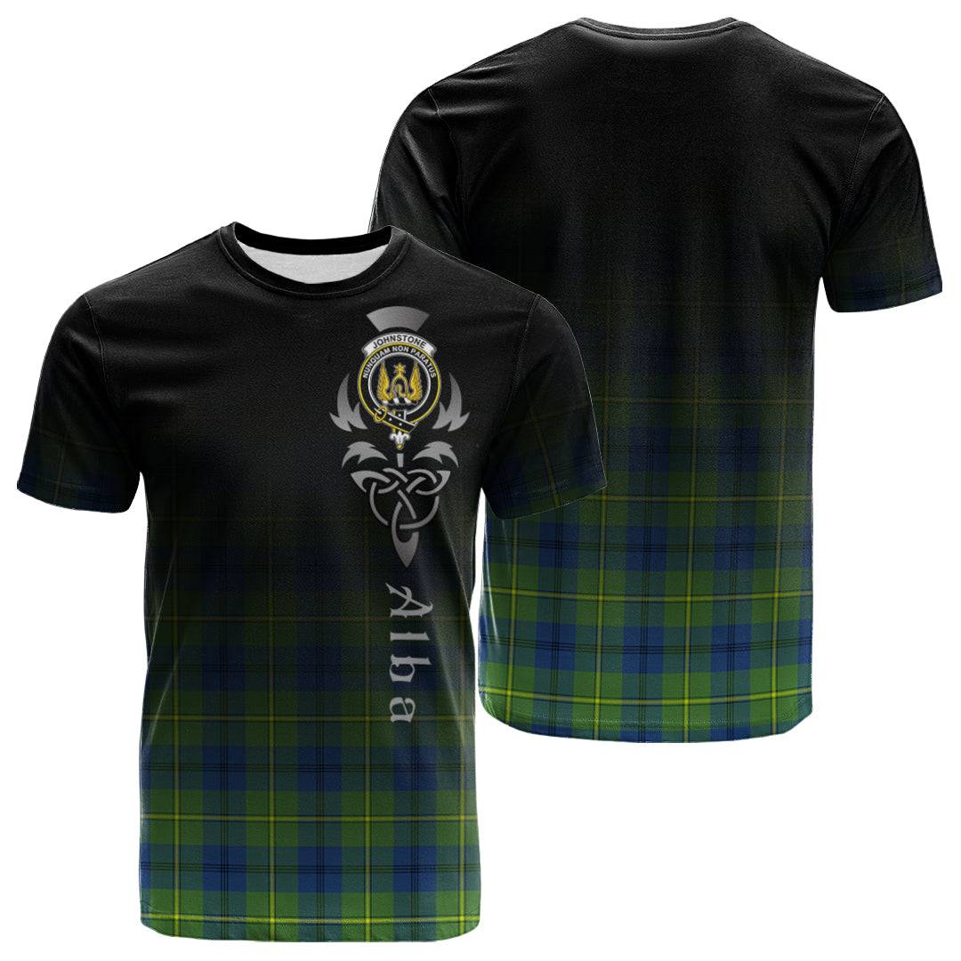 Johnstone Ancient Tartan Crest T-shirt - Alba Celtic Style