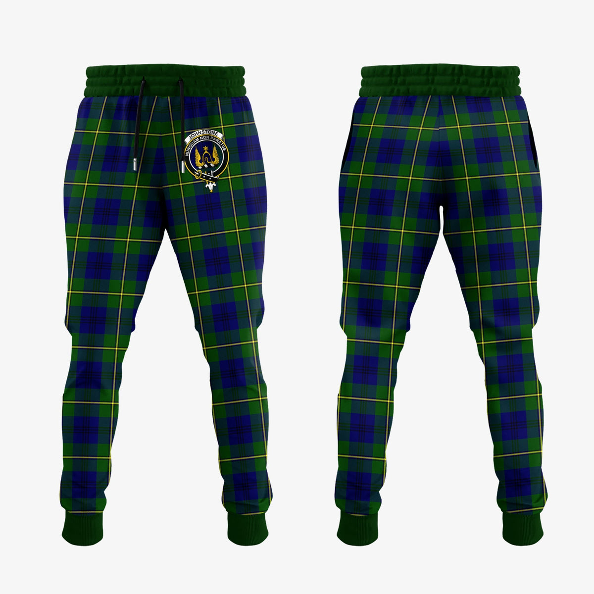 Johnstone Modern Tartan Crest Jogger Sweatpants