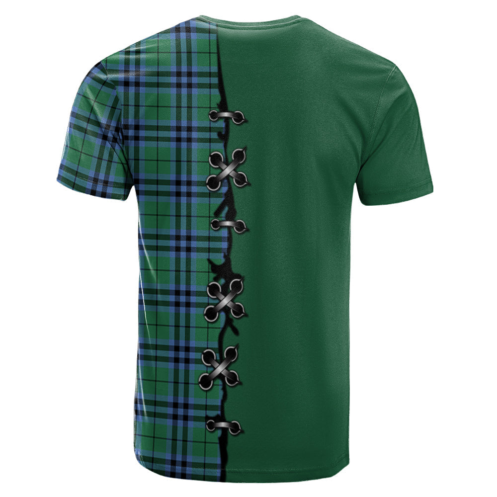 Keith Ancient Tartan T-shirt - Lion Rampant And Celtic Thistle Style