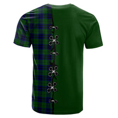 Keith Modern Tartan T-shirt - Lion Rampant And Celtic Thistle Style