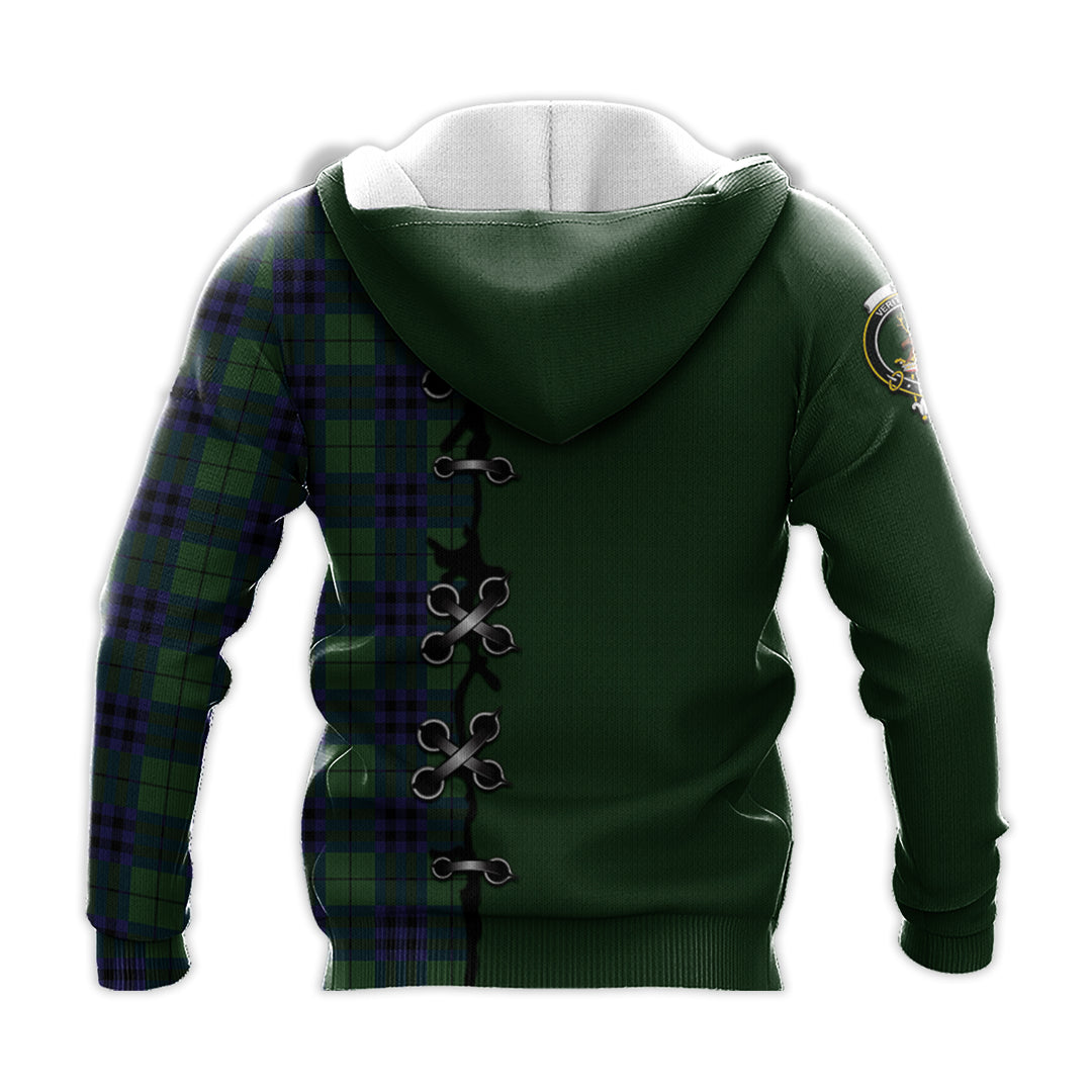 Keith Modern Tartan Hoodie - Lion Rampant And Celtic Thistle Style