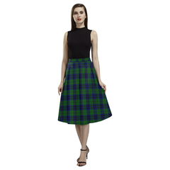 Keith Modern Tartan Aoede Crepe Skirt