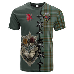 Kelly Dress Tartan T-shirt - Lion Rampant And Celtic Thistle Style