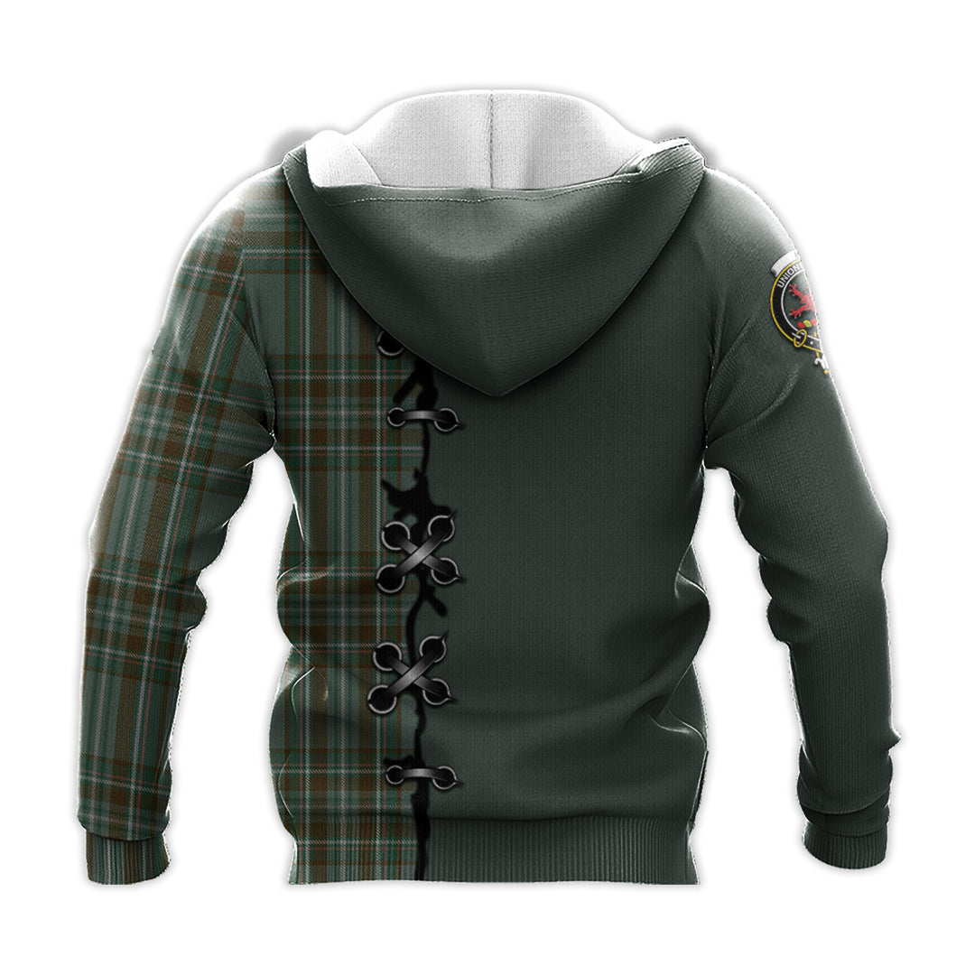 Kelly Dress Tartan Hoodie - Lion Rampant And Celtic Thistle Style