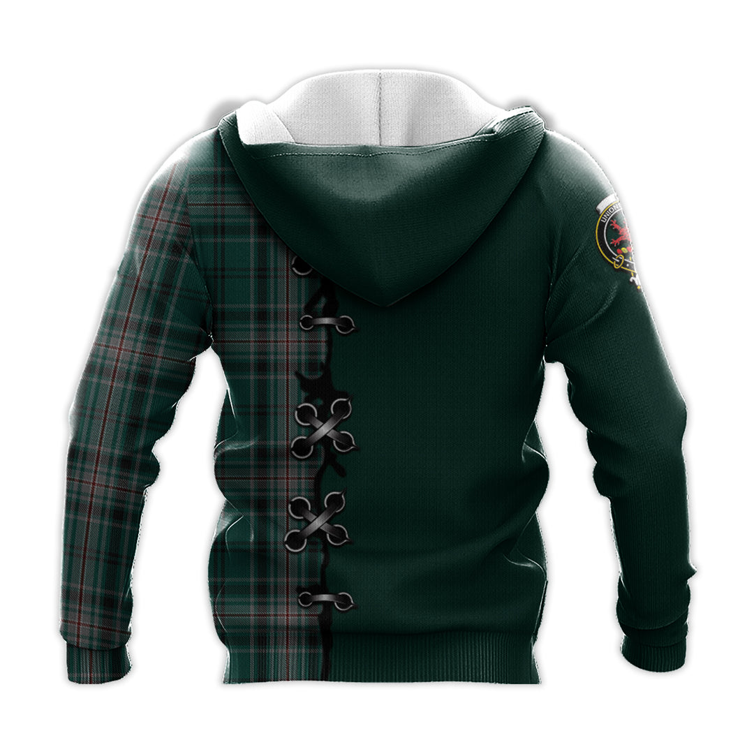 Kelly of Sleat Hunting Tartan Hoodie - Lion Rampant And Celtic Thistle Style