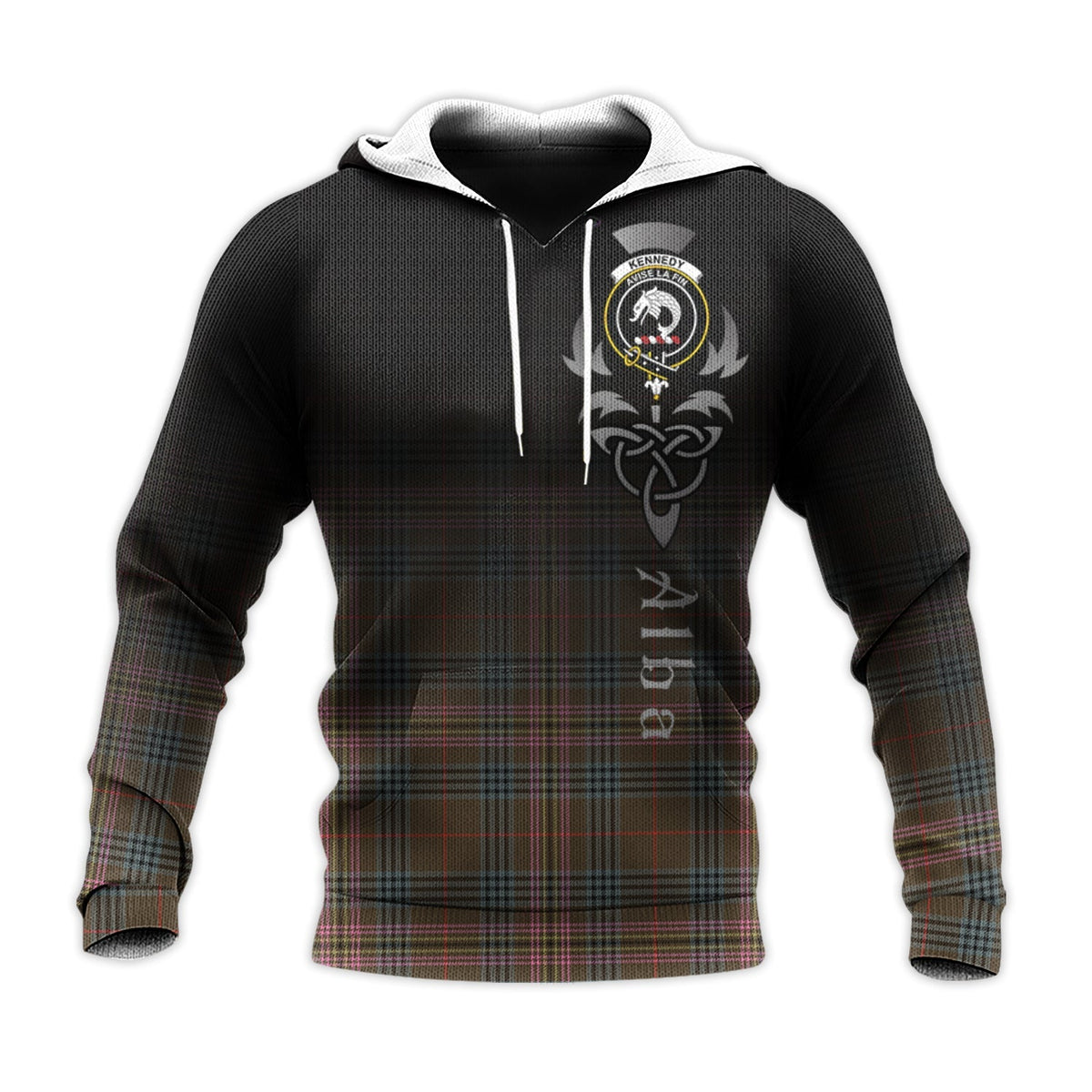 Kennedy Weathered Tartan Hoodie - Alba Celtic Style