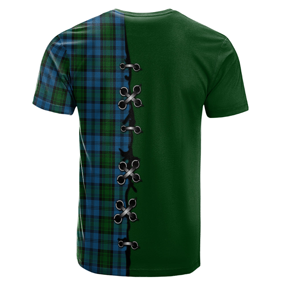 Kerr Hunting Tartan T-shirt - Lion Rampant And Celtic Thistle Style