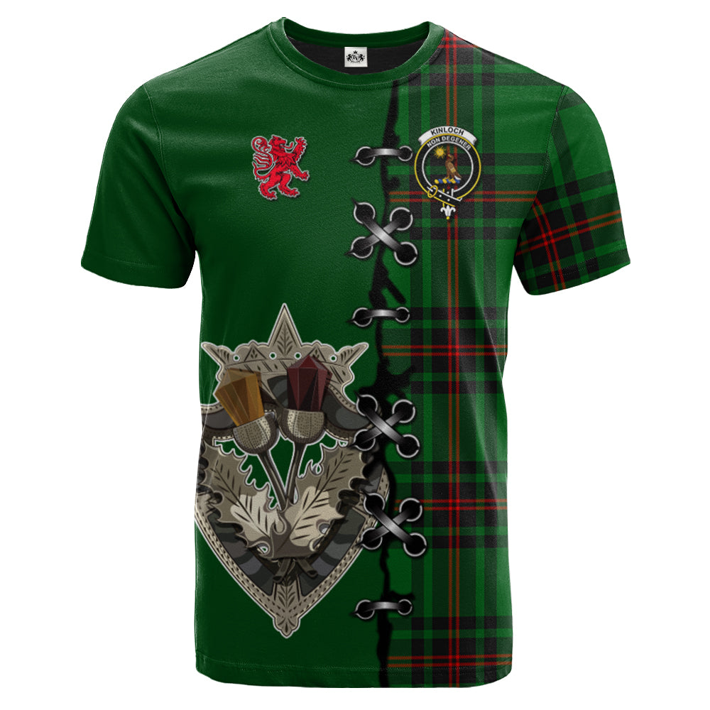 Kinloch Tartan T-shirt - Lion Rampant And Celtic Thistle Style