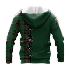 Kirkcaldy Tartan Hoodie - Lion Rampant And Celtic Thistle Style