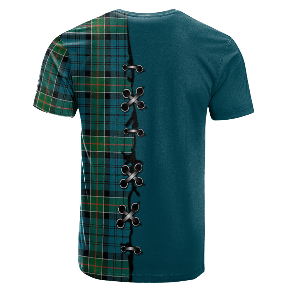 Kirkpatrick Tartan T-shirt - Lion Rampant And Celtic Thistle Style