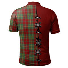 Leask Tartan Polo Shirt - Lion Rampant And Celtic Thistle Style