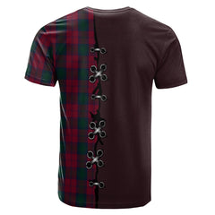 Lindsay Tartan T-shirt - Lion Rampant And Celtic Thistle Style