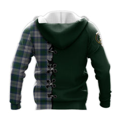 Lindsay Dress Tartan Hoodie - Lion Rampant And Celtic Thistle Style