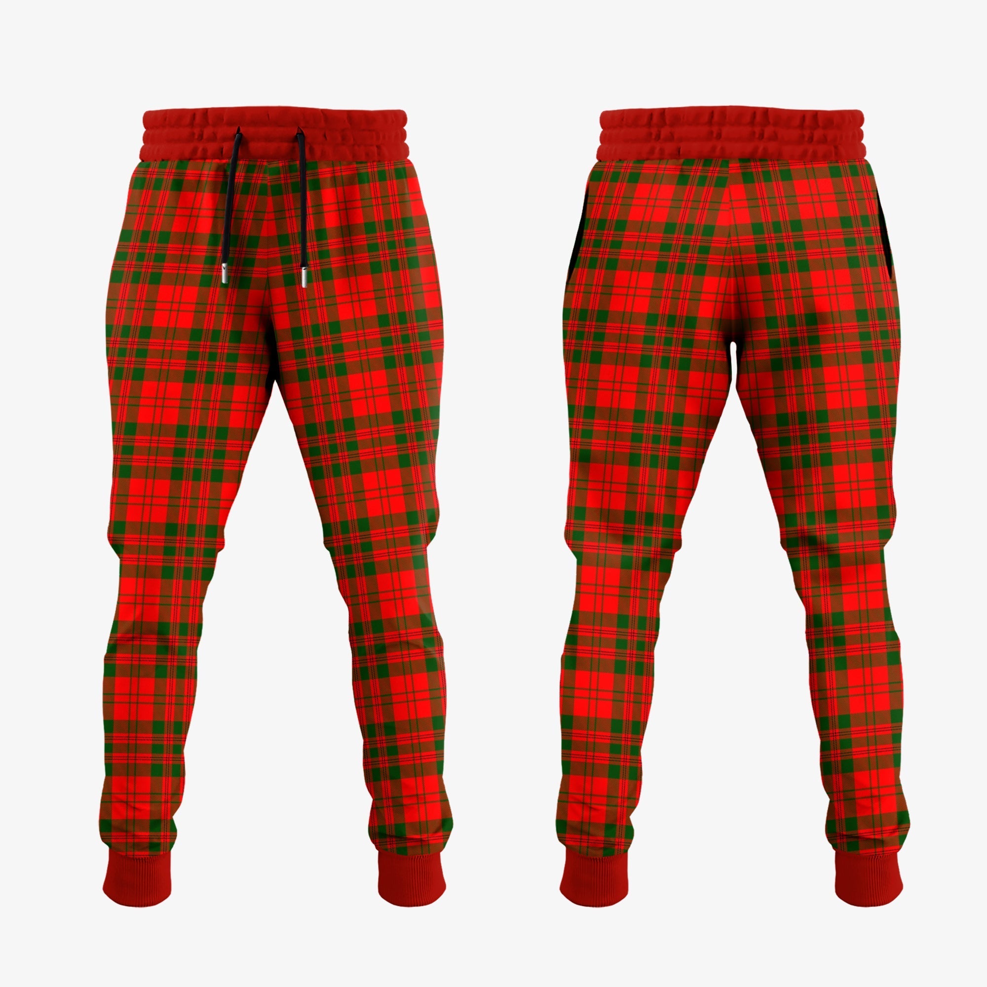 Livingston Modern Tartan Crest Jogger Sweatpants