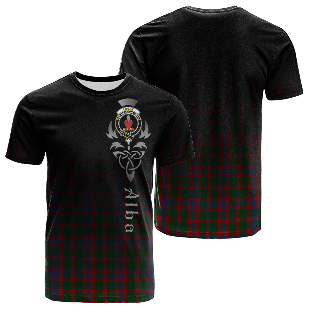 Logan Tartan Crest T-shirt - Alba Celtic Style