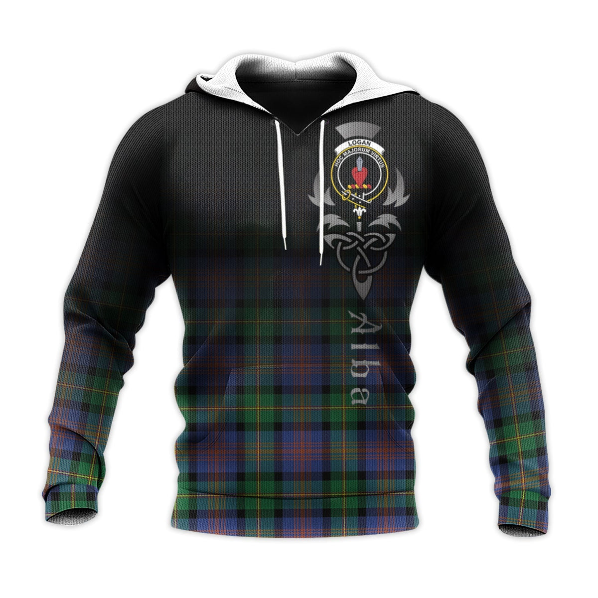 Logan Ancient Tartan Hoodie - Alba Celtic Style