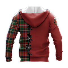 Lyle Tartan Hoodie - Lion Rampant And Celtic Thistle Style