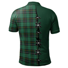 MacAlpin (MacAlpine) Ancient Tartan Polo Shirt - Lion Rampant And Celtic Thistle Style