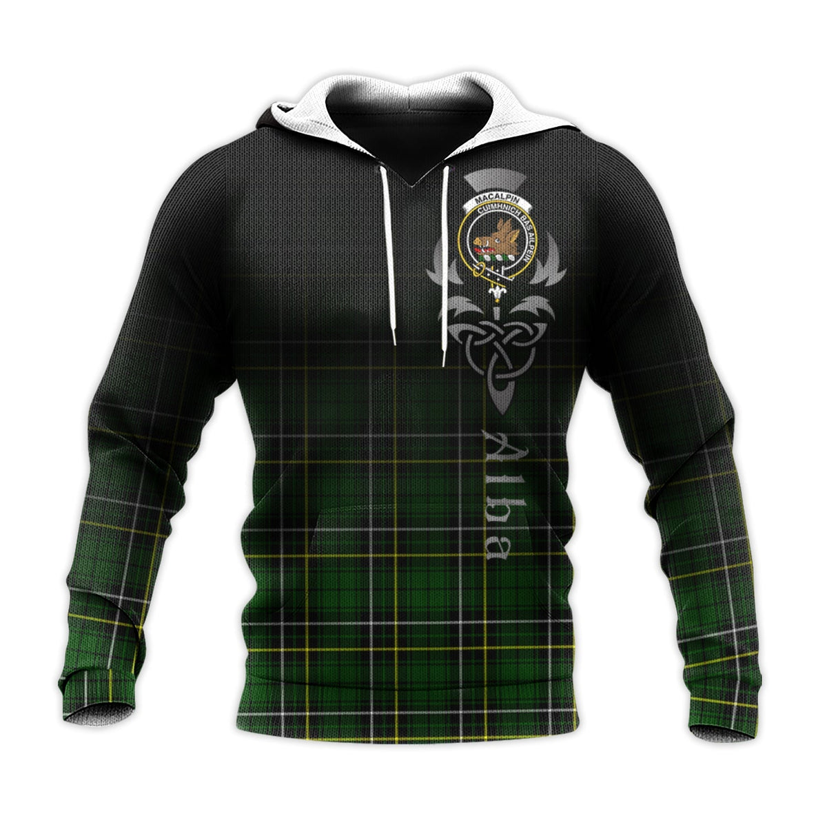 MacAlpin Modern Tartan Hoodie - Alba Celtic Style