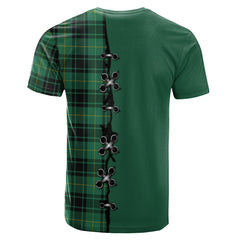 MacArthur Ancient Tartan T-shirt - Lion Rampant And Celtic Thistle Style