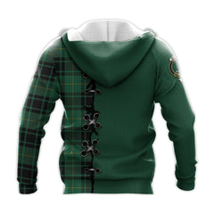 MacArthur Ancient Tartan Hoodie - Lion Rampant And Celtic Thistle Style