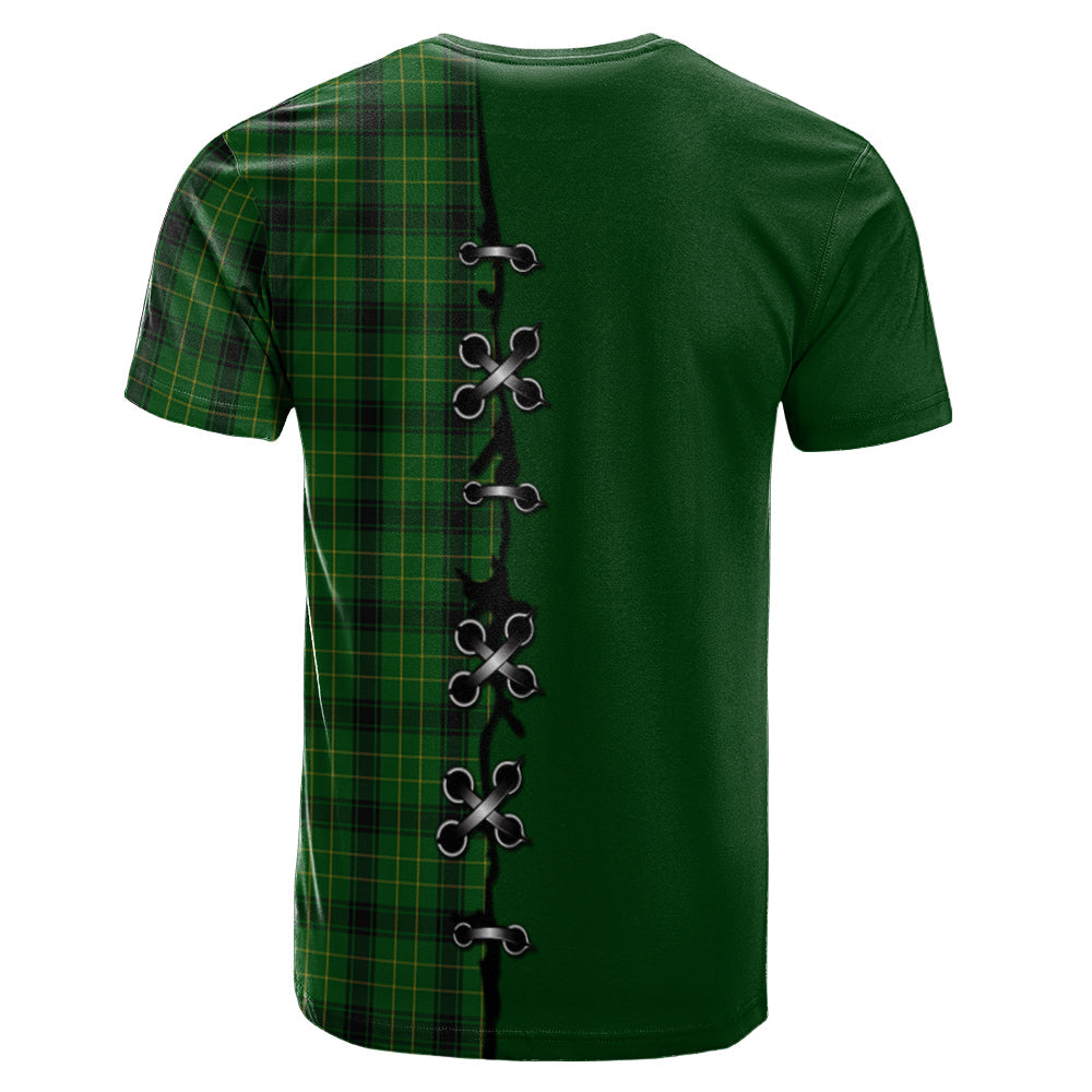 MacArthur Highland Tartan T-shirt - Lion Rampant And Celtic Thistle Style