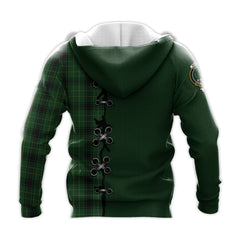 MacArthur Highland Tartan Hoodie - Lion Rampant And Celtic Thistle Style