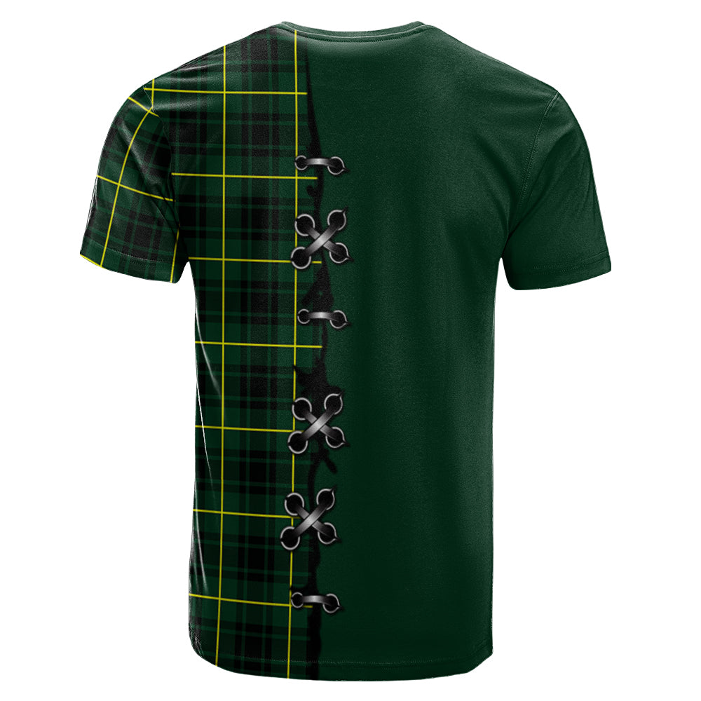 MacArthur Modern Tartan T-shirt - Lion Rampant And Celtic Thistle Style