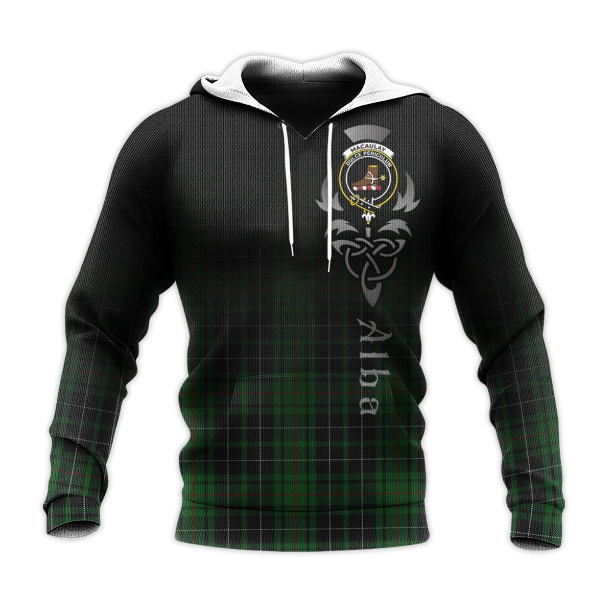 MacAulay Hunting Tartan Hoodie - Alba Celtic Style