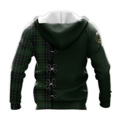 MacAulay Hunting Tartan Hoodie - Lion Rampant And Celtic Thistle Style