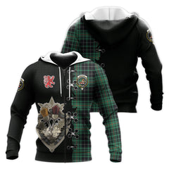 MacAulay Hunting Ancient Tartan Hoodie - Lion Rampant And Celtic Thistle Style