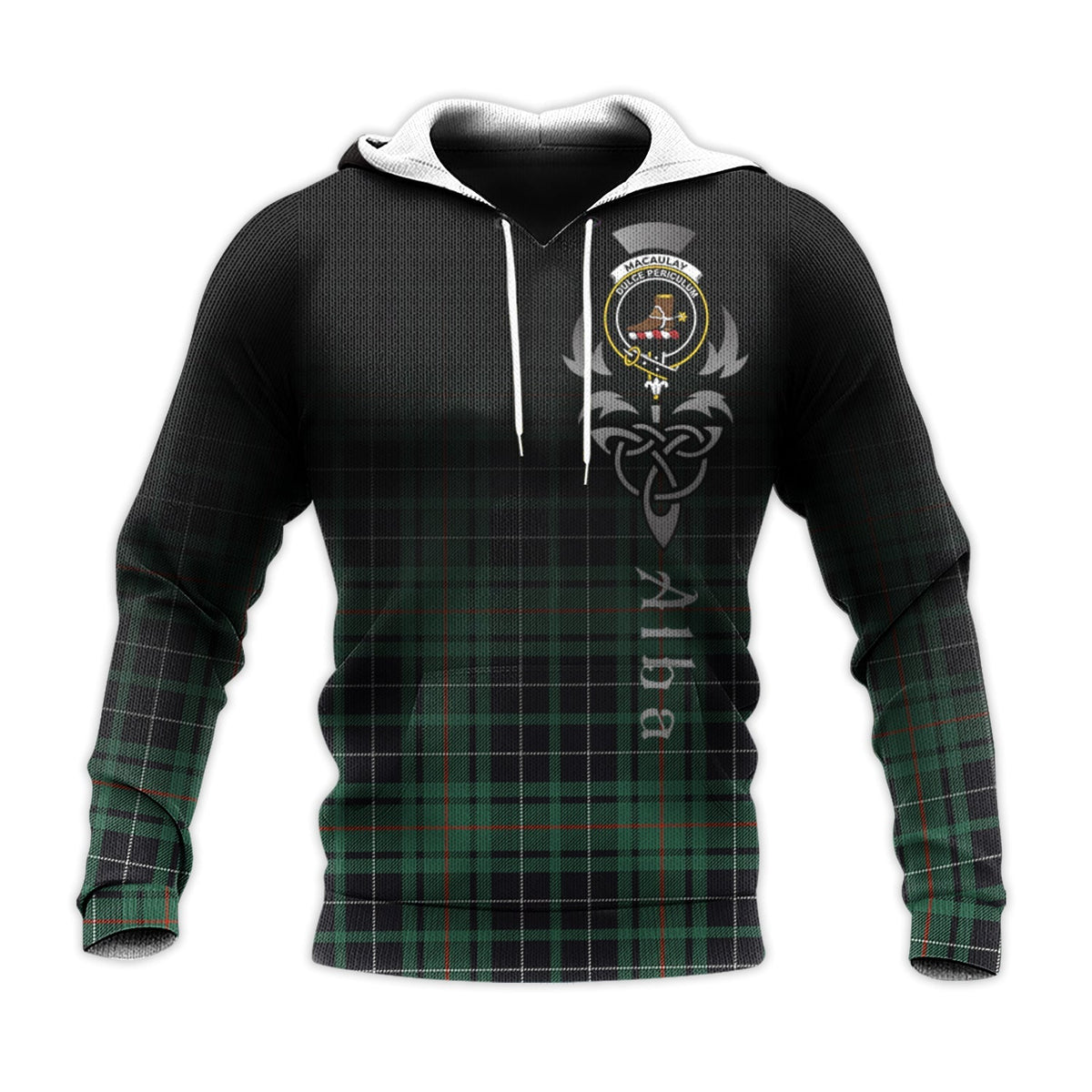 MacAulay Hunting Ancient Tartan Hoodie - Alba Celtic Style