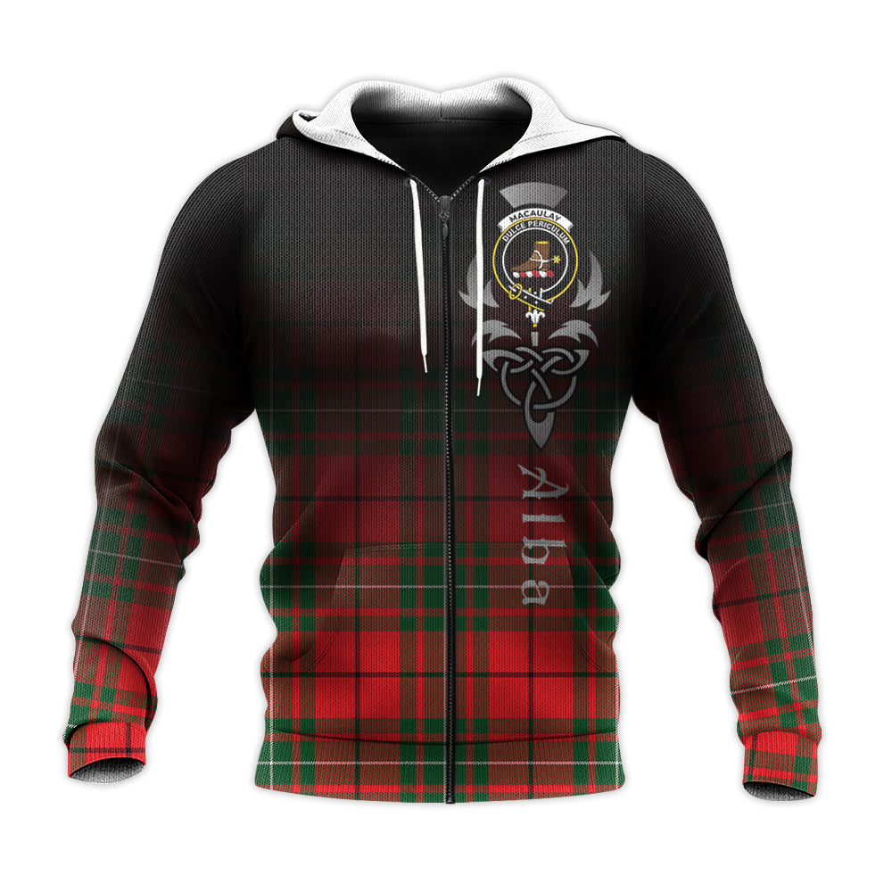 MacAulay Modern Tartan Hoodie - Alba Celtic Style