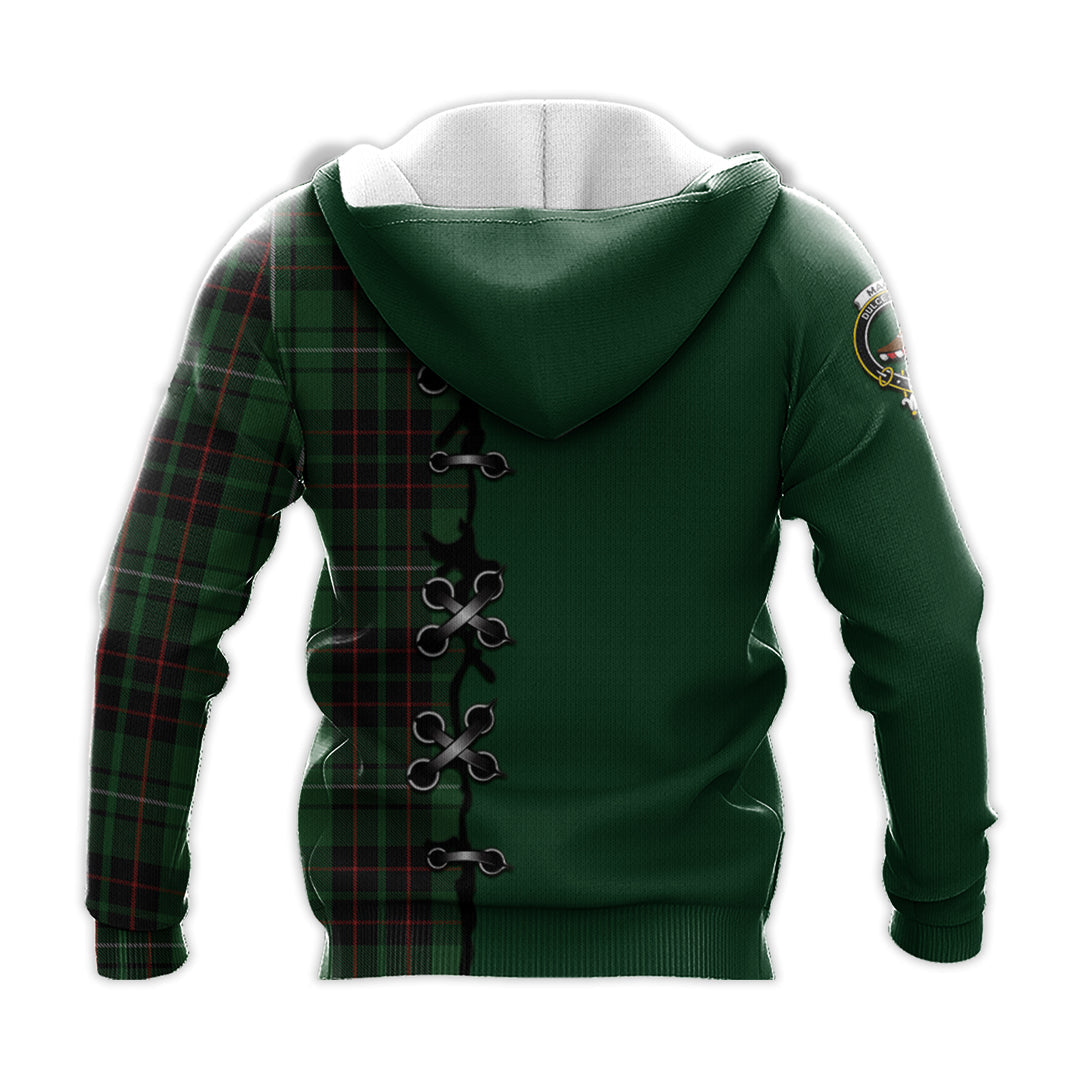 MacAulay of Lewis Tartan Hoodie - Lion Rampant And Celtic Thistle Style