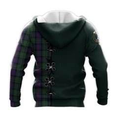 MacCallum Tartan Hoodie - Lion Rampant And Celtic Thistle Style