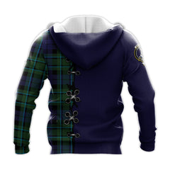 MacCallum Modern Tartan Hoodie - Lion Rampant And Celtic Thistle Style