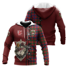 MacColl Ancient Tartan Hoodie - Lion Rampant And Celtic Thistle Style