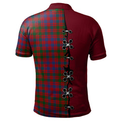 MacColl Ancient Tartan Polo Shirt - Lion Rampant And Celtic Thistle Style