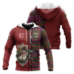 MacColl Hunting Tartan Hoodie - Lion Rampant And Celtic Thistle Style