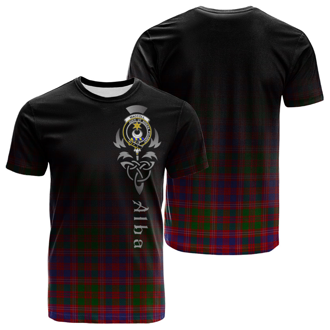 MacColl Hunting Tartan Crest T-shirt - Alba Celtic Style