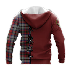 MacCulloch Dress Tartan Hoodie - Lion Rampant And Celtic Thistle Style