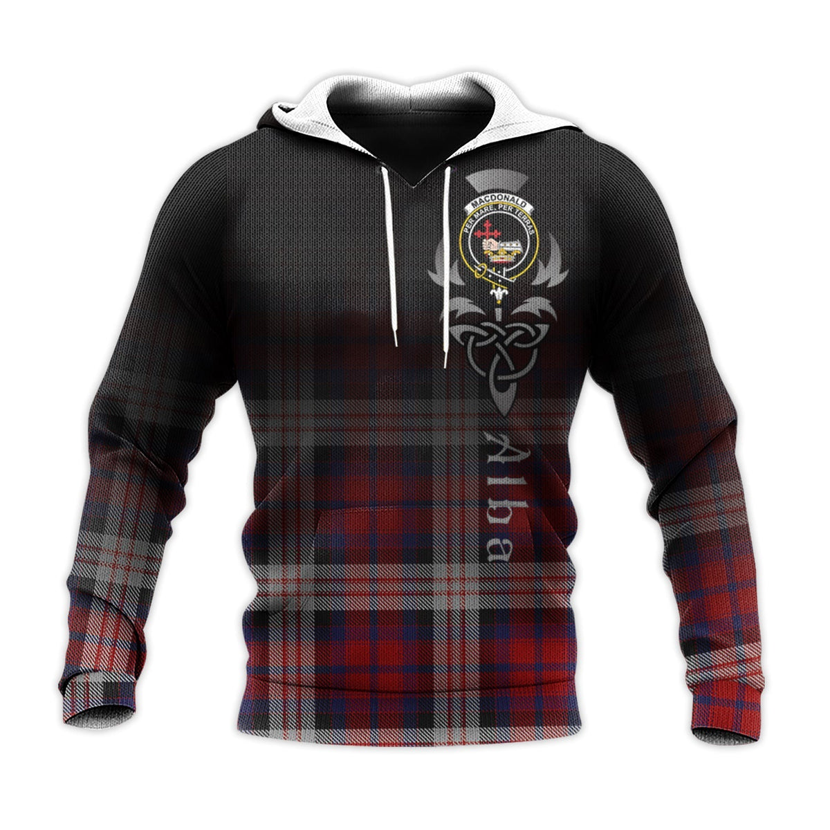 MacDonald Dress Irish Tartan Hoodie - Alba Celtic Style