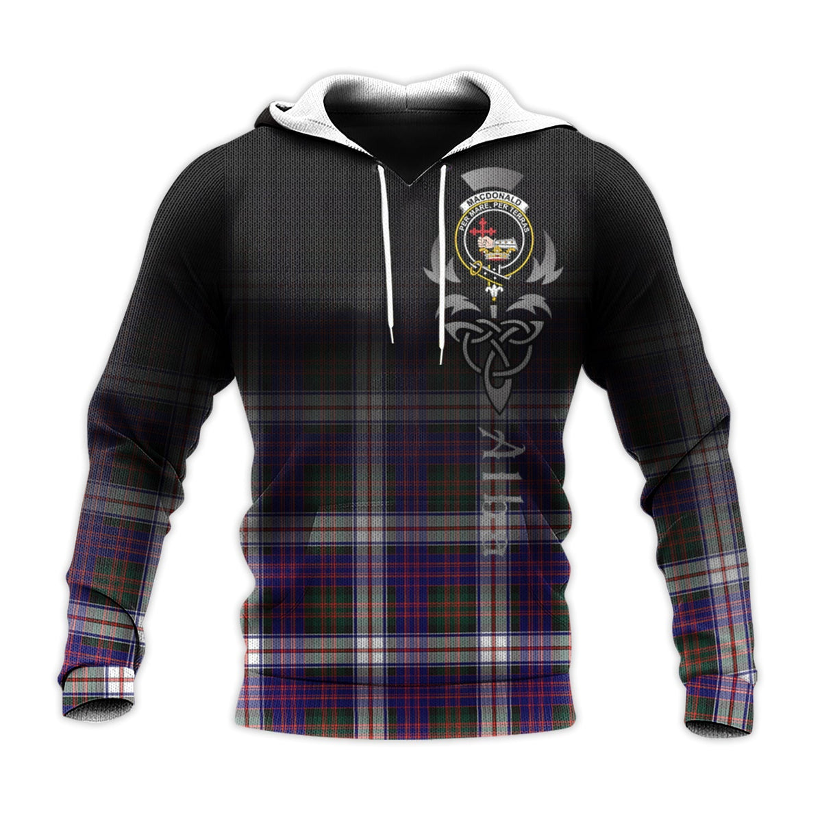 MacDonald Dress Modern Tartan Hoodie - Alba Celtic Style