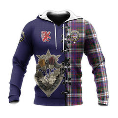 MacDonald Dress Modern Tartan Hoodie - Lion Rampant And Celtic Thistle Style